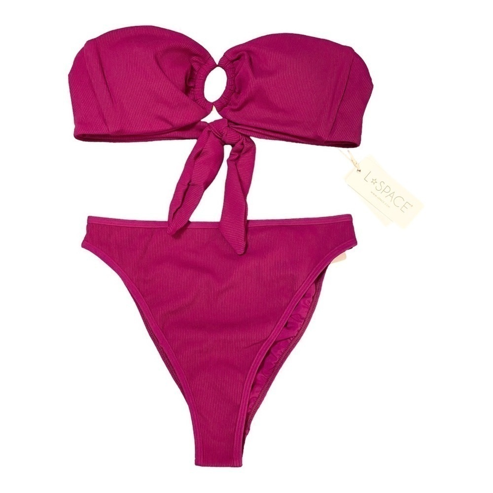 L*Space Jasper Top/ Nora Bottom Bitsy - Berry NWT